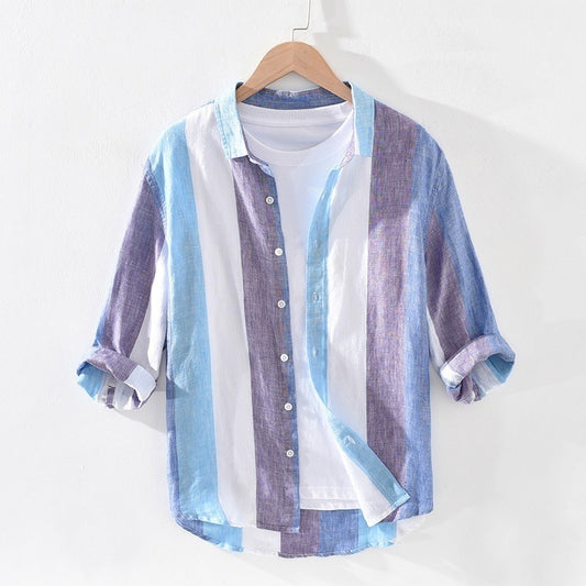 Straight Stripes Printed Men’s Shirt