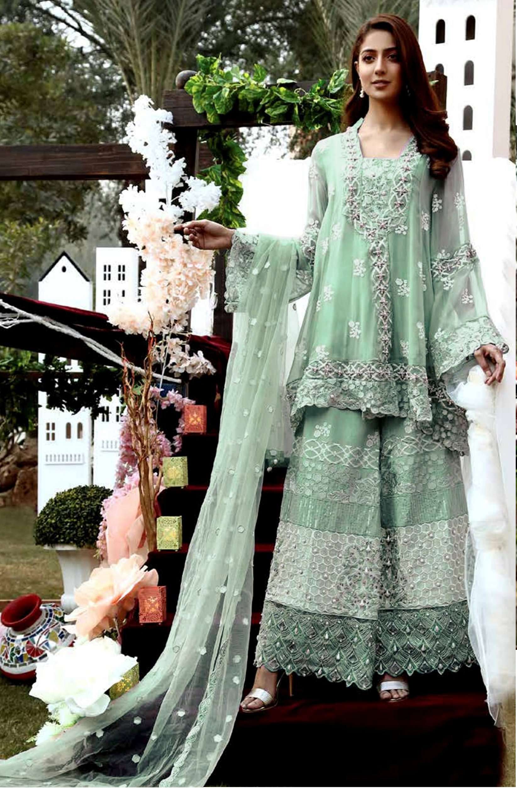 Buy Off White Color Pakistani Designer Salwar Kameez Dupatta Dress Ready  Made Embroidery Sequence Work Eid Special Party Wear Palazzo Pant Suits  Online in India - Etsy