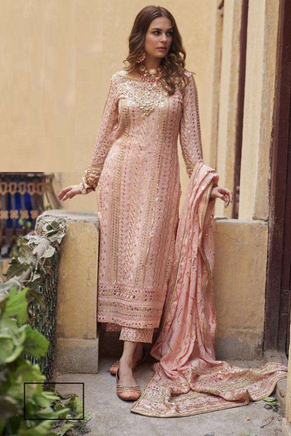Eid Special Georgette Designer Embroidered Pakistani Style Dress