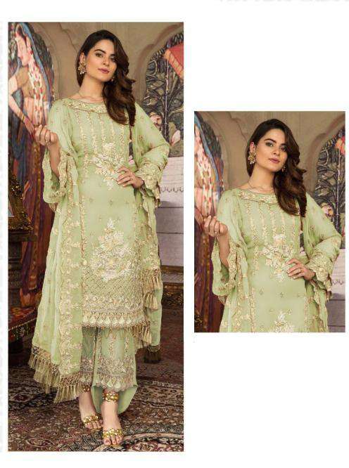 Greenish Coloured Pakistani Style Designer Suit 55004E