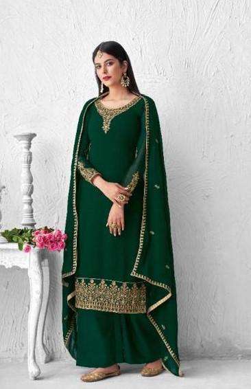 Eid Special Georgette Designer Heavy Embroidered Pakistani Style Dress