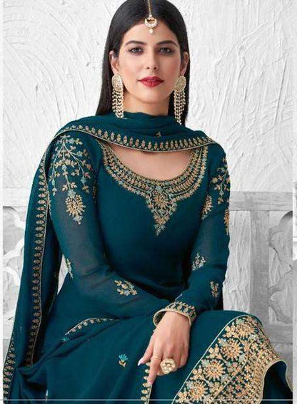 Eid Special Georgette Designer Heavy Embroidered Pakistani Style Dress