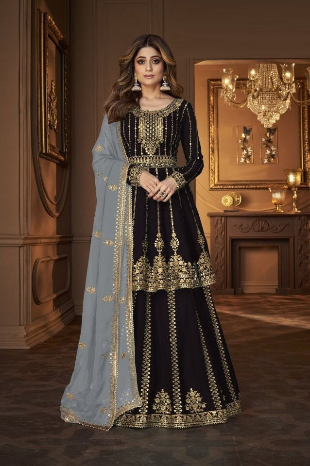 Buy Designer Lehenga Choli Black Outfit Indian Wedding Dress Bridesmaid  Dress Women Party Wear Dress Bridal Lehenga Rusticartfromindia Custom  Online in India - Etsy