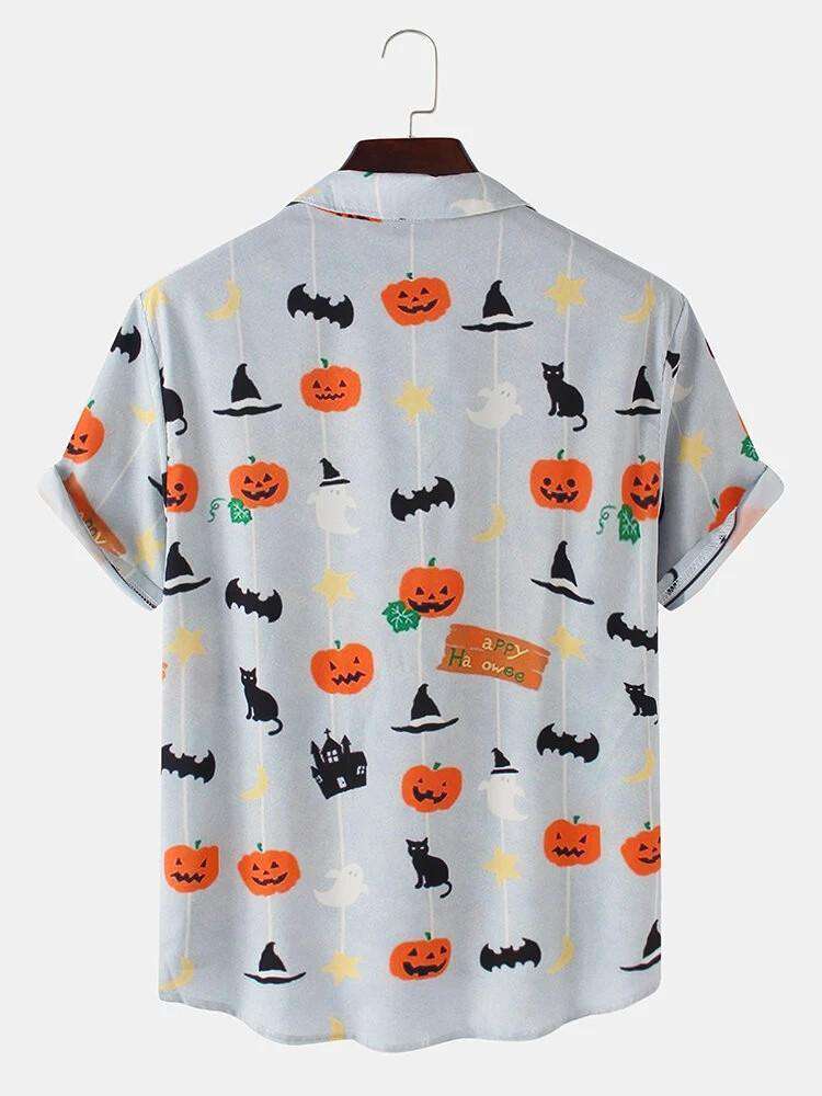 Desi Halloween Digital Print Men's Shirt College Student