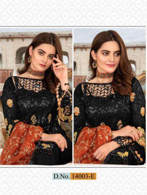 Party Wear Style Designer Heavy Embroidered on Net 14003