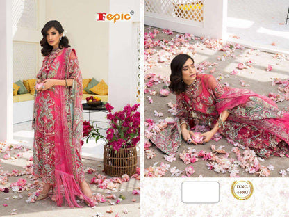 EMBROIDERED PINK TRADITIONAL OCCASIONALLY PARTY WEAR COLLECTION 44003