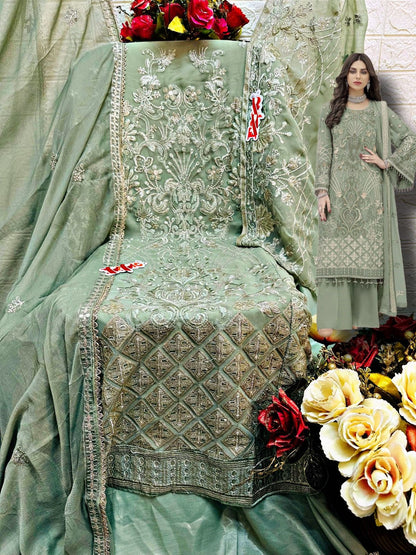 Pure Pakistani Style Plazzo Salawar Kameez - In 4 Colours