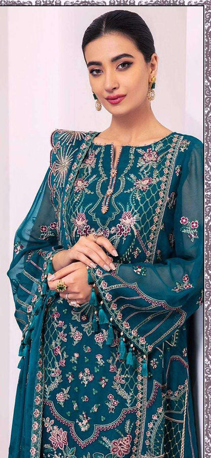 Abstract Designer Embroidery Pakistani Style Suit