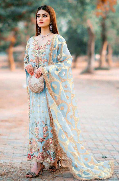 Georgette Heavy Embroidered Designer Pakistani Style Suit